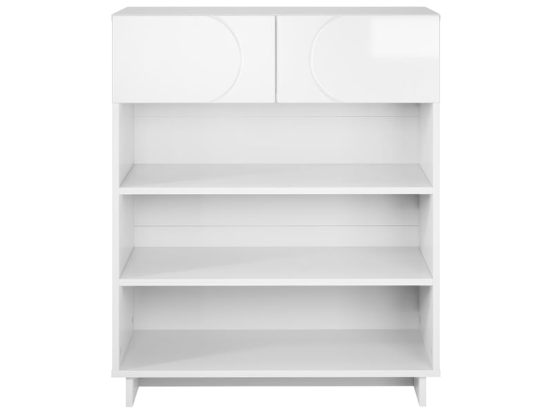  Meuble à chaussures, armoire à chaussures 73x38x87,5 cm bois d'ingénierie shl3042  - Conforama D