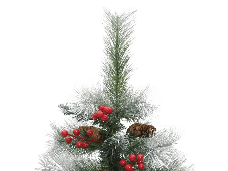  Sapin de noël artificiel, arbre de noël avec pommes de pin et baies 150 cm shl4583  - Conforama D