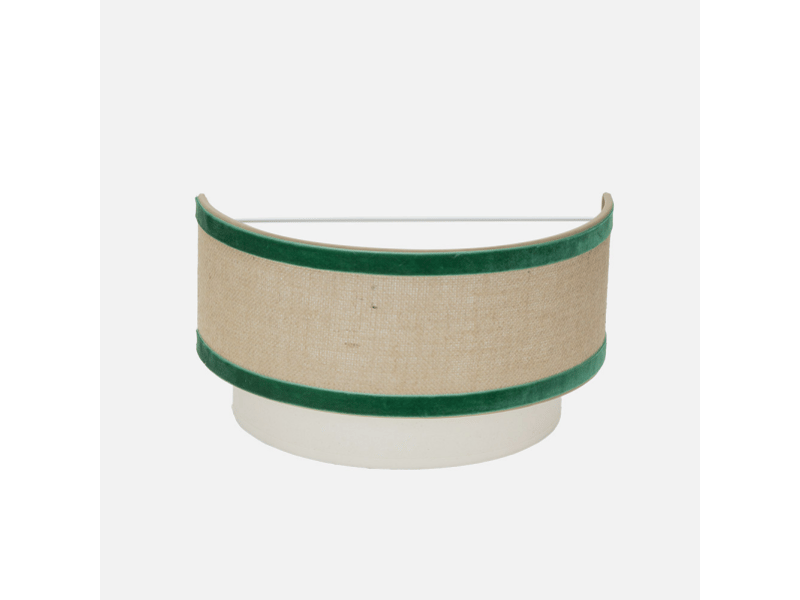  Applique murale fabrilamp cornalina beige vert e27 17,5 x 30 x 16 cm 246961006 - Conforama C