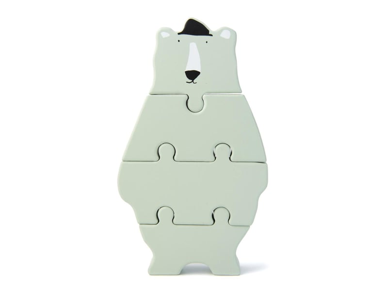  Puzzle formes animaux en bois - mr polar bear 36-162 - Conforama A