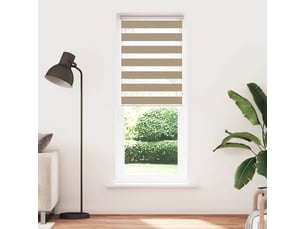 Store zèbre, store de fenêtre marron sable largeur du tissu 80,9 cm polyester cf48834