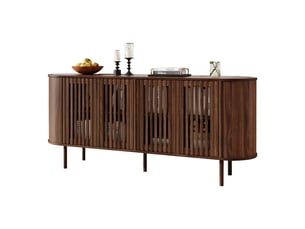 Buffet 4 porte(s) - 160 cm coloris marron
