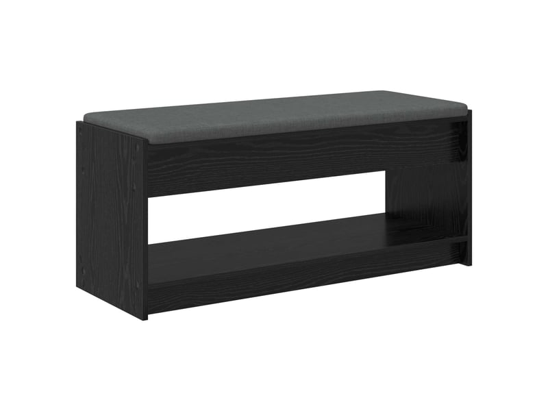  Banc d'entrée, banc interieur chêne noir 103x38x45 cm  - Conforama A