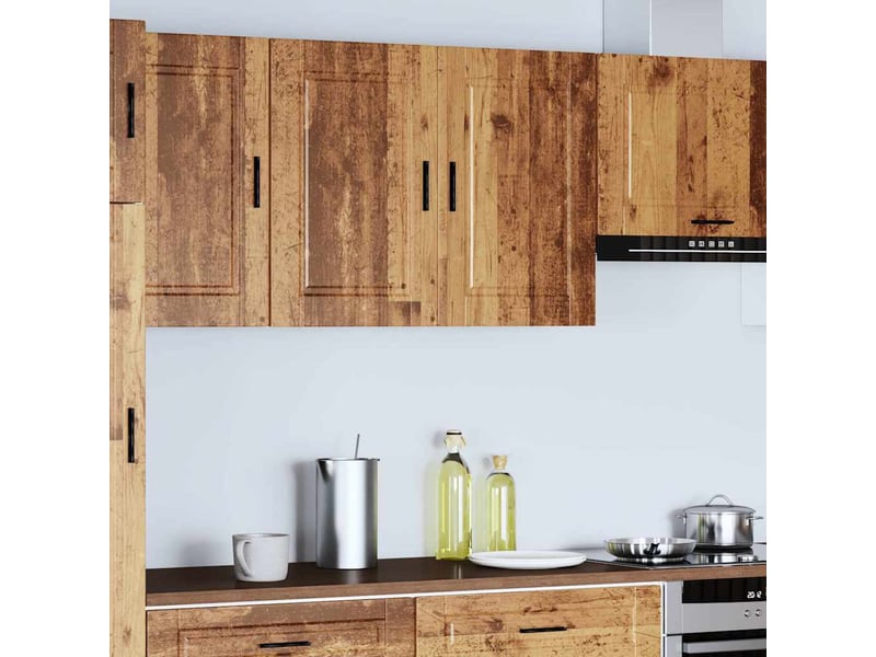  Meuble de rangement, armoire murale de cuisine porto vieux bois bois d'ingénierie shl8496  - Conforama C