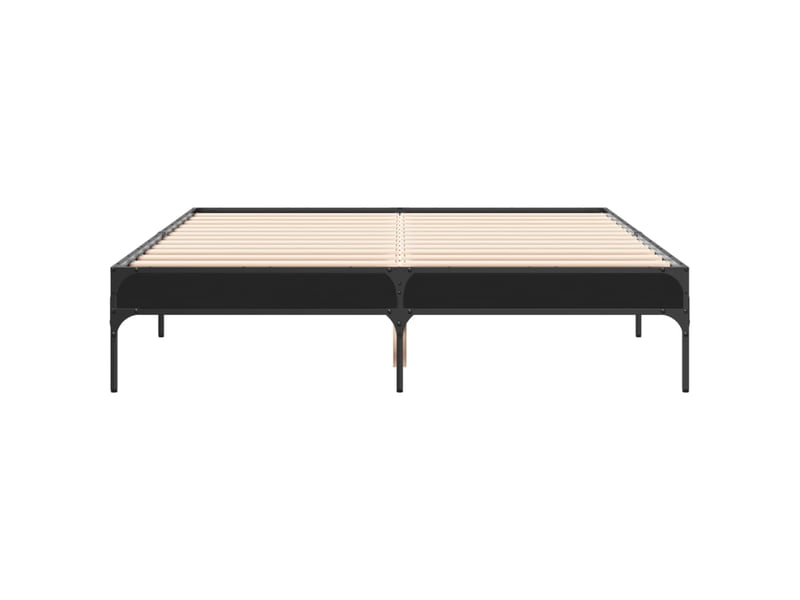  Lit double- lit adulte -  cadre de lit sans matelas noir 135x190 cm  - Conforama C