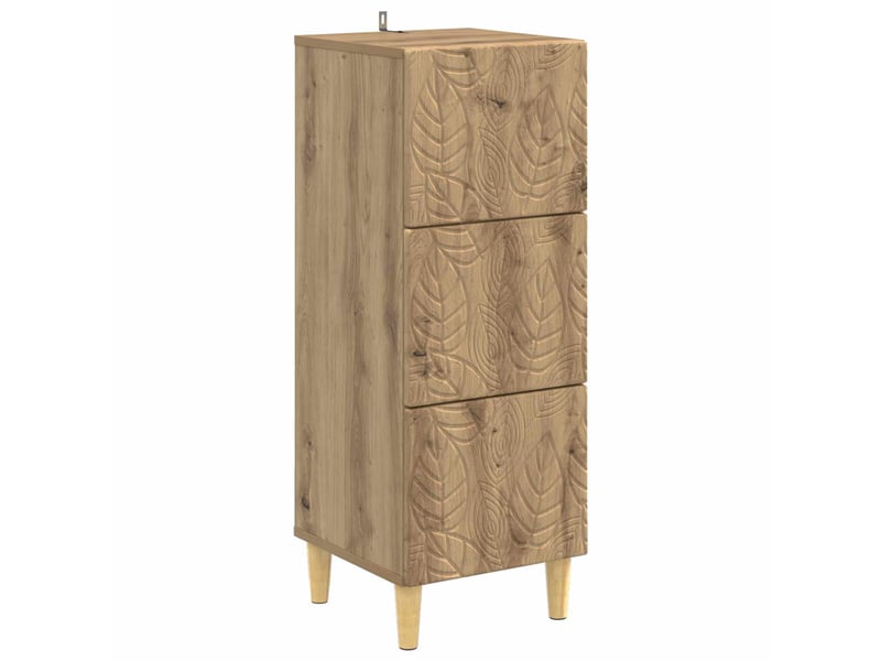 Armoire de rangement bureau, armoire à tiroirs 33 x 34.5 x 90 cm bois d'ingénierie shl7860 - Conforama A