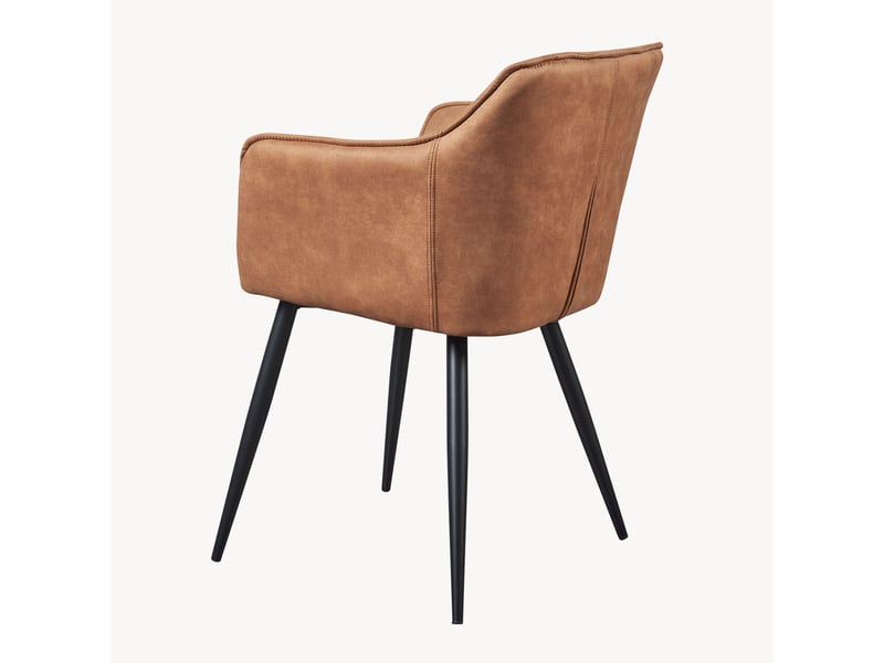  Chaise de salle à manger Birmingham simili-daim marron [en.casa] Birmingham - Conforama E
