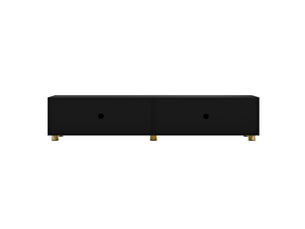 Meuble tv coloris noir 180 cm   