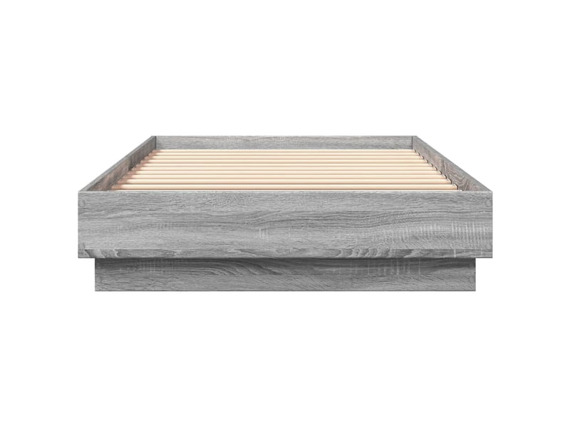  Lit simple- lit adulte -  cadre de lit sans matelas sonoma gris 90x200 cm  - Conforama C
