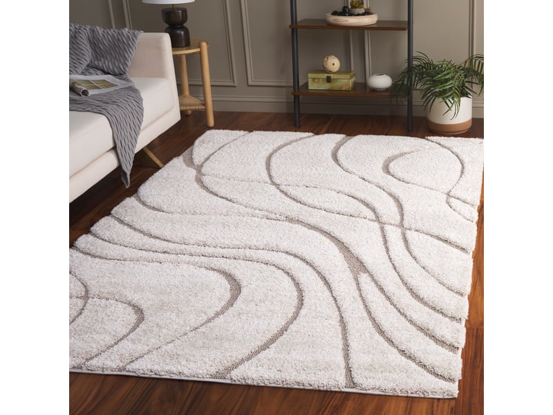  Tapis en polypropylène beige, 69 x 122 cm  - Conforama B