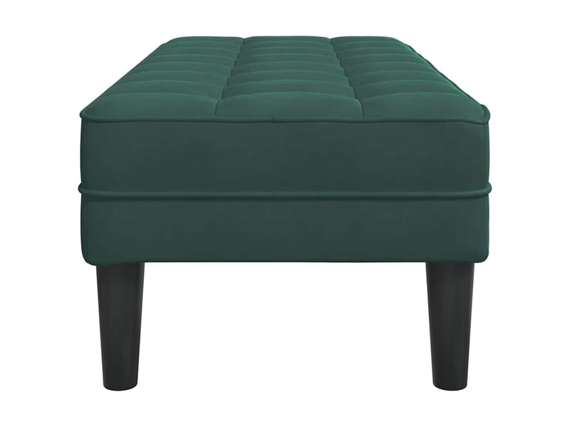  Banc chambre, banc de lit vert foncé 113x57x39 cm velours  - Conforama E