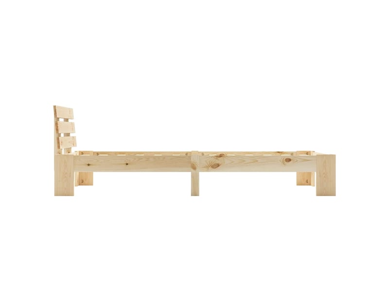  Lit simple- lit adulte -  cadre de lit sans matelas bois massif de pin 100x200 cm  - Conforama C