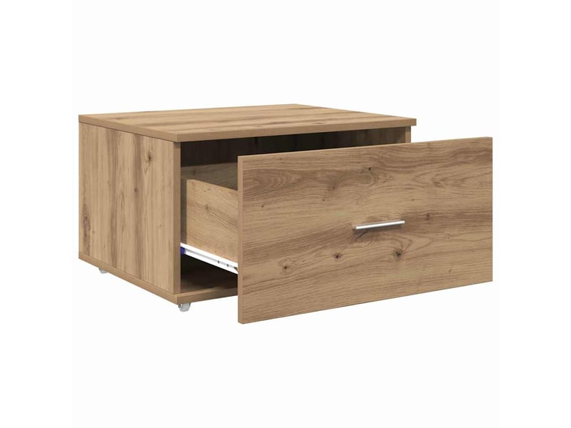  Armoire de rangement bureau, armoire à tiroirs 55 x 45 x 31 cm chêne artisanal  - Conforama E
