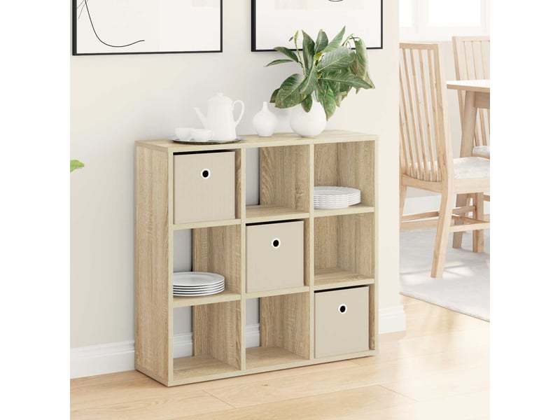 Buffet - bahut - meuble de rangement chêne sonoma 73,5 x 24 x 69,5 cm - Conforama B