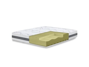 Matelas 75x190 cm <strong>THE WHITE STONE</strong>  <strong></strong> Mousse soutien Ferme épaisseur 20 cm