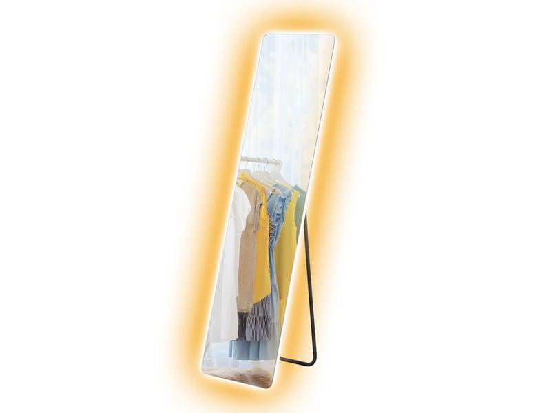  Miroir pleine longueur avec éclairage led 150 x 40 cm, 3 couleurs d'éclairage et fonction mémoire, transparent  - Conforama B