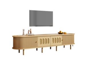 Meuble tv coloris naturel 180 cm <strong></strong>  <strong></strong>