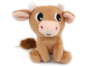 Peluche vache hindou maman et bebe cassonnade ptipotos