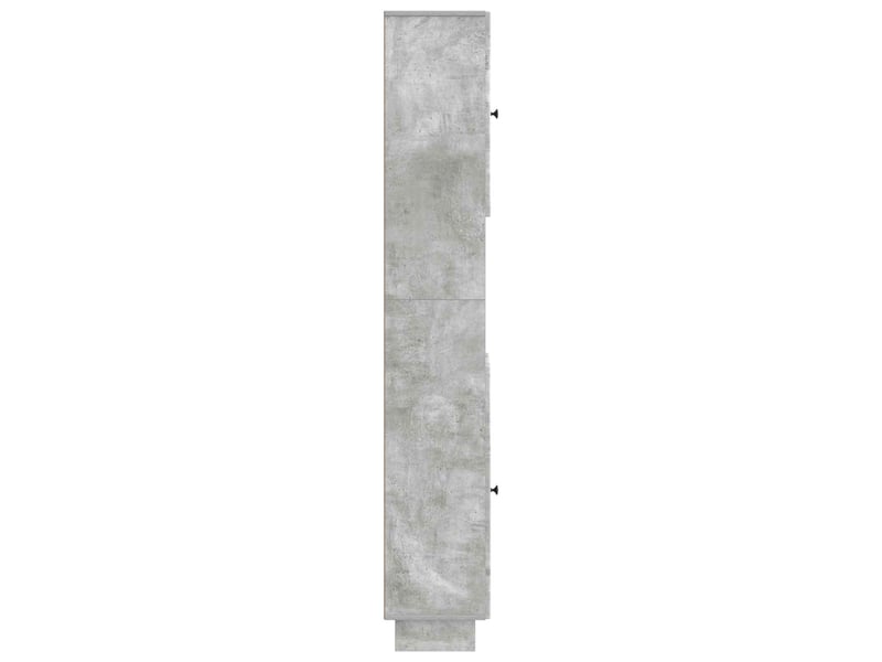 Colonne de salle de bain avec étagère ouverte ede gris béton - Conforama E