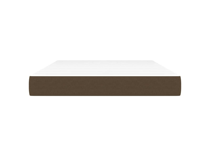  Matelas de lit à ressorts ensachés fermeté moyenne marron foncé 140x190x20 cm  - Conforama C