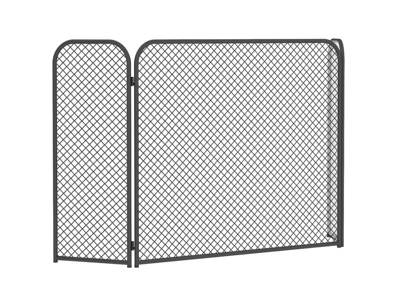  Pare-étincelles de sécurité pour cheminée, pare-étincelles pliable en 3 parties, 100 x 51 cm  - Conforama B