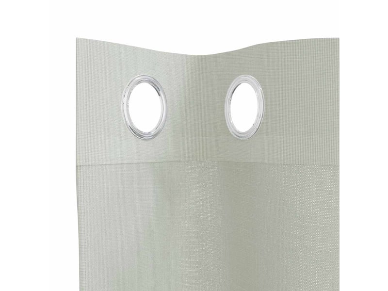  Lot de 2 rideaux en voile, voilages avec œillets gris clair 140x175 cm cf44358  - Conforama E