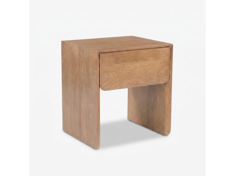  Table de chevet en bois de manguier marron clair-achille Achille - Conforama C