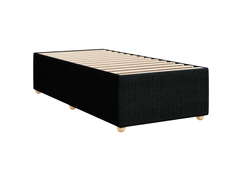  Lit simple- lit adulte -  cadre de lit sans matelas noir 100x200 cm tissu  - Conforama B
