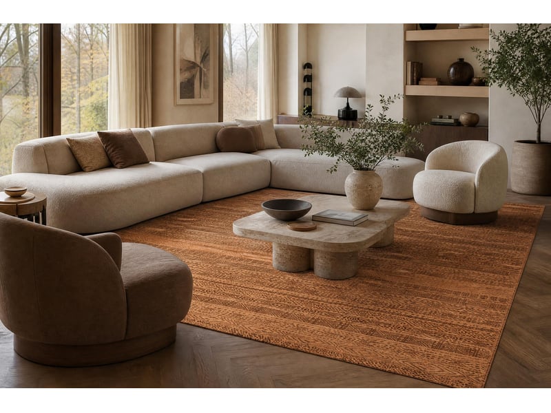  Tapis en laine kashqai 4340 100 oriental, ethnique, couleur saumon   brunes 160x240 cm  - Conforama D
