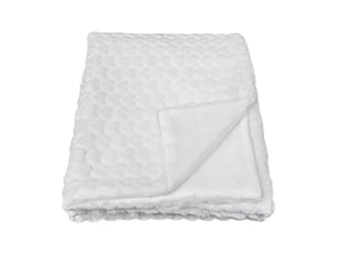 Plaid 130X170CM blanc ALMA