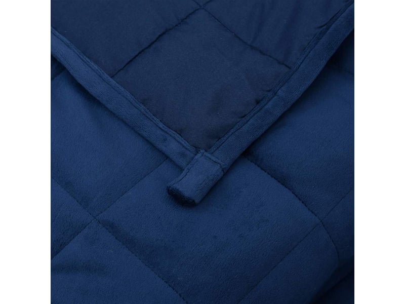  Couverture lestée adulte bleu 150x200 cm 7 kg tissu shl57846  - Conforama E