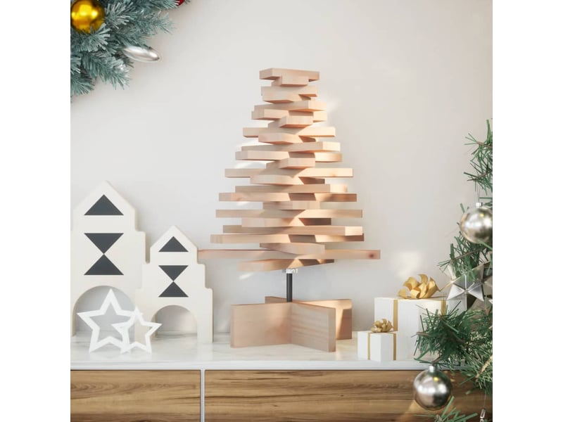  Sapin de noël - arbre de noël en bois pour décoration 60 cm bois massif de pin  - Conforama B