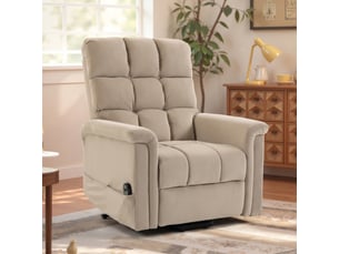 Fauteuil relax électrique  <strong></strong> Velours marron