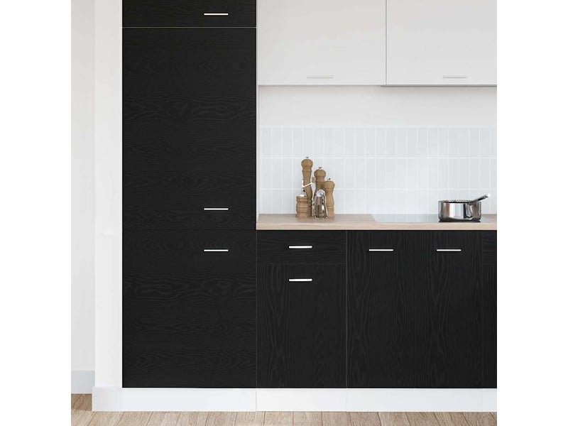  Meuble de rangement cuisine, armoire suspendue chêne noir 40x46x81,5cm  - Conforama D