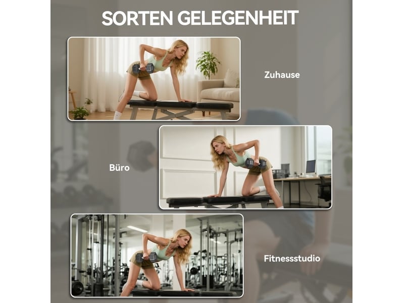  Lot de 2 haltères hexagonaux 12,5 kg noir métal, poignée moletée pour entraînement de force à domicile  - Conforama E