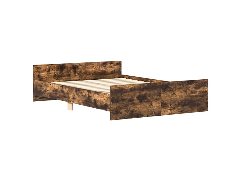  Lit double- lit adulte -  cadre de lit sans matelas chêne fumé 135x190 cm  - Conforama B