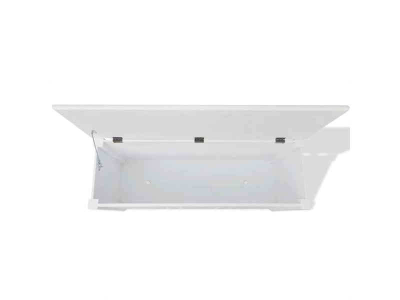  Banc chambre, banc de rangement en style baroque pfdm blanc  - Conforama E
