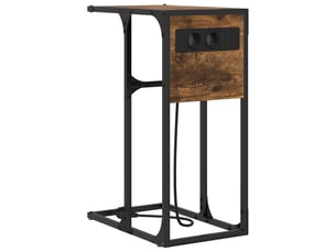 Table de chevet - cabinet de chevet - table de nuit chêne fumé 41,5 x 26 x 60,5 cm