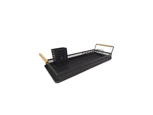 Egouttoir vaisselle en métal noir 50,5 x 19,5 x 10 cm