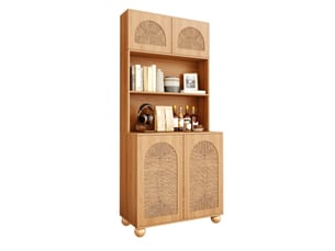 Buffet 4 porte(s) 0 tiroir(s) WISHDOR - 80 cm coloris naturel