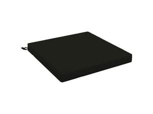Coussin de siège, coussin d'assise 1 pièce soest 100 % polyester noir cf55656