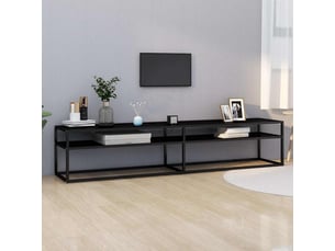Meuble tv coloris noir 200 cm <strong></strong>  <strong></strong>