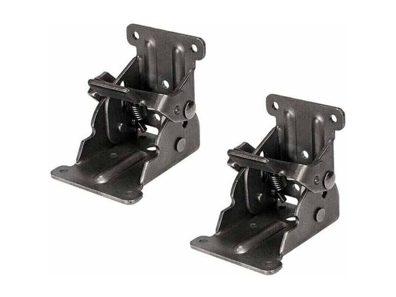  Lot de 2 supports pliants avec charnières autobloquantes pour meubles pliants, idéal pour tables, lits et meubles avec mécanismes pliants  - Conforama E