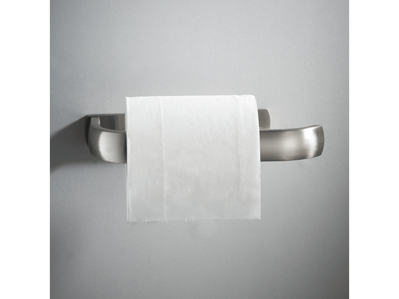  Porte-papier toilette mural, adapté à la salle de bain, à la cuisine, au bureau, etc., 195 x 88 x 26 mm (brossé)  - Conforama D