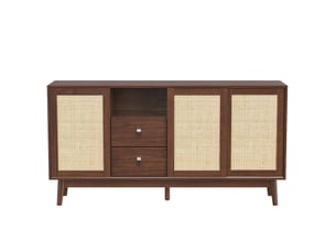Buffet 3 porte(s) 2 tiroir(s) OSUPNESSEE - 155 cm coloris bois foncé