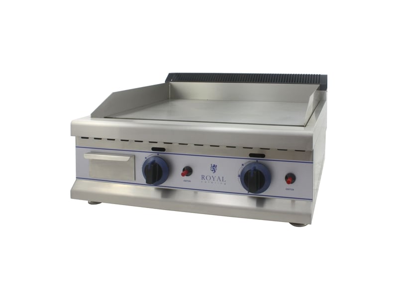 Plancha à gaz - 65cm - propanebutane - 30mbar acier inox professionnel 3614044  - Conforama A