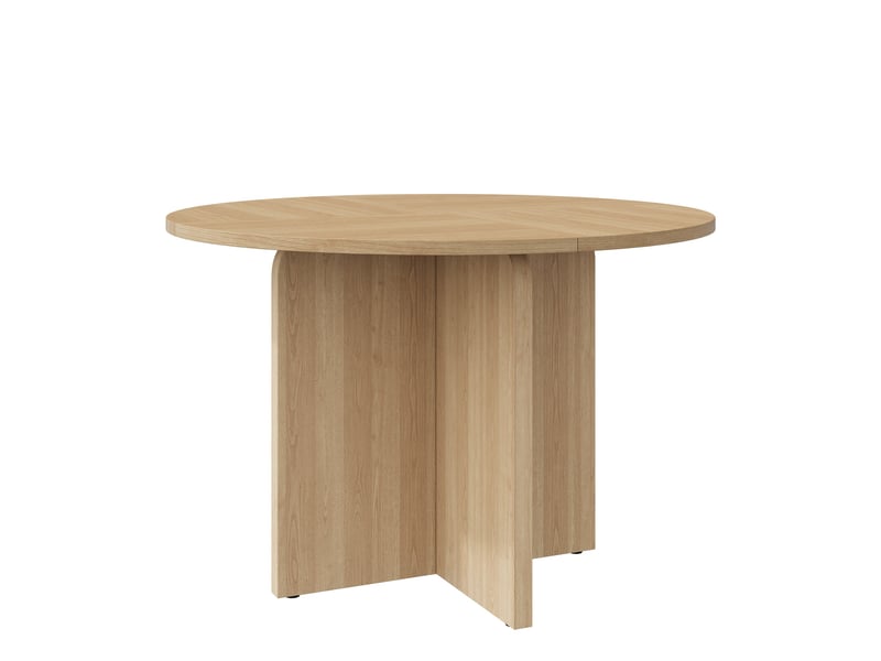  Table à manger ronde 120 x 120 cm, 4-6 personnes, style scandinave, chêne Jamama eleni - Conforama R