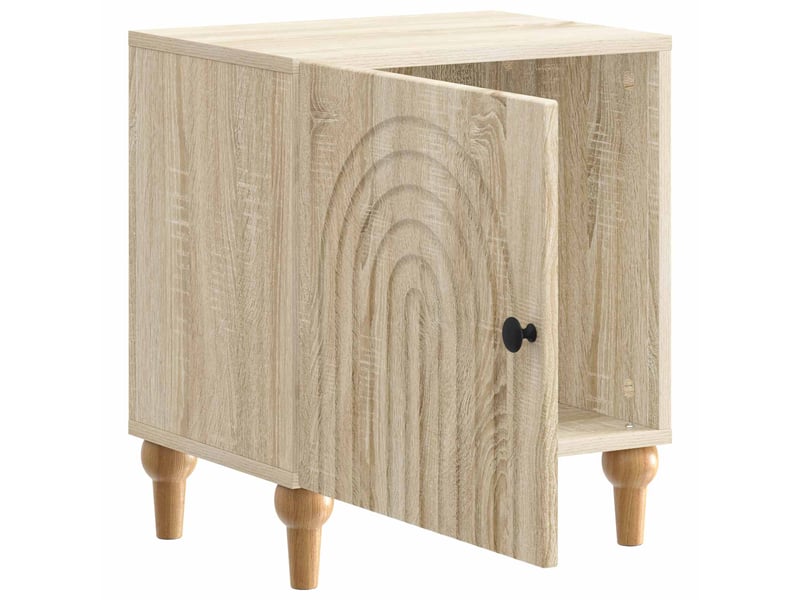  Table de chevet - cabinet de chevet - table de nuit chêne sonoma 43 x 34,5 x 50 cm  - Conforama C