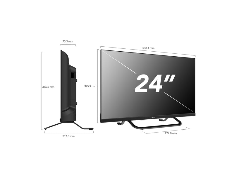  Smart tech tv led hd 24' (60 cm) 24hv02v smart tv vidaa - molotov, netflix, prime video, disney+ 24HV02V - Conforama C