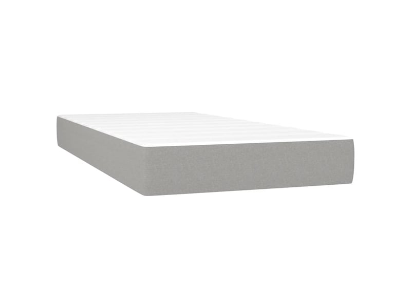  Matelas de lit à ressorts ensachés fermeté moyenne gris clair 120x190x20 cm shl48975  - Conforama A